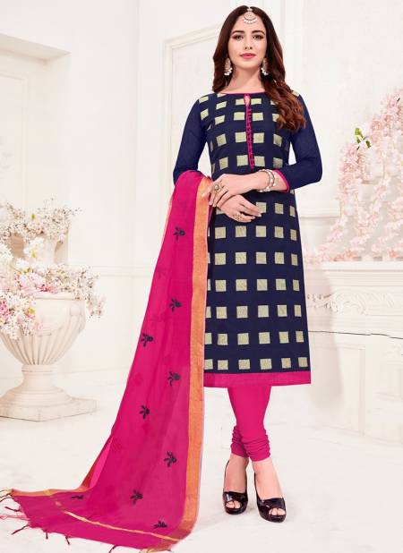 Blue Colour Bindiya Rahul NX New Latest Ethnic Wear Jacquard Salwar Suit Collection 1003